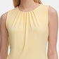 Calvin Klein Women's Plus Pleated Top Yellow Size 3X