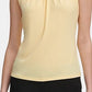 Calvin Klein Women's Plus Pleated Top Yellow Size 3X