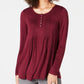 Style & Co Women's Pintuck Top Red Size PP