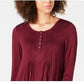 Style & Co Women's Pintuck Top Red Size PP
