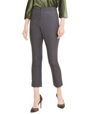 INC International Concepts Women's Heathered Offic Cropped Pants Grey Size 0