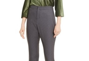 INC International Concepts Women's Heathered Offic Cropped Pants Grey Size 0