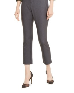 INC International Concepts Women's Heathered Offic Cropped Pants Grey Size 0