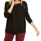 INC International Concepts Women's Peekaboo Grommet Sweater Black- Size XX-Large