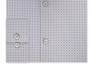 Calvin Klein Men's Printed Stretch Butto Down Shirt Blue Size L