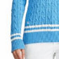 Ralph Lauren Women's Long Sleeve V Neck Sweater Blue Size X-Large