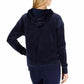 Tommy Hilfiger Women's Sport Velour Chevron Pullover Hoodie Navy Size Medium