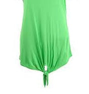 INC International Concepts Women's Tie Front Top Green Size Petite Small