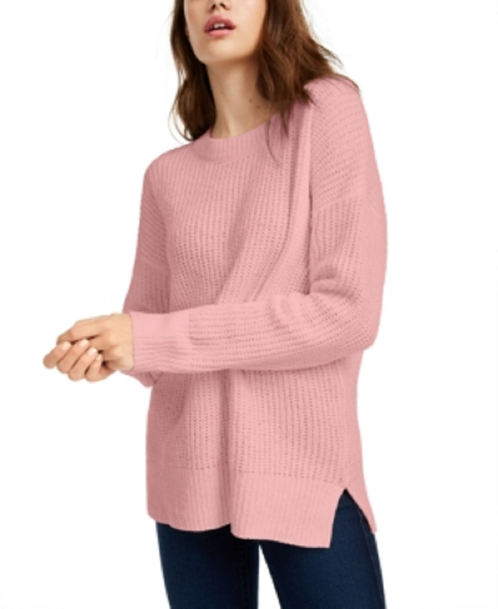 Pink Rose Junior's Chenille Sweater Purple Size Medium