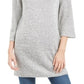 Karen Scott Women's Marled Boat Neck Sweater Gray/white  Size X-Small