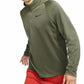 Nike Men's Therma Quarter Zip Training Top Green  Size Small