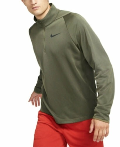 Nike Men's Therma Quarter Zip Training Top Green  Size Small