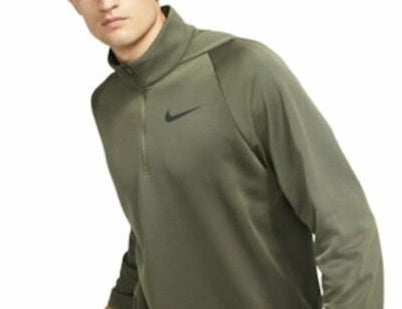 Nike Men's Therma Quarter Zip Training Top Green  Size Small