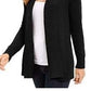 Charter Club Women's Shawl Collar Open Front Cardigan Black Size X-Large