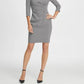 DKNY Women's Knit Side Ruche Sheath Dress Charcoal Size 12