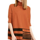 Alfani Women's Printed Poncho Sweater Brown Size Small