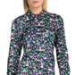 Ralph Lauren Women's Floral Long Sleeve Button-Down Top Black Size Small