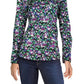 Ralph Lauren Women's Floral Long Sleeve Button-Down Top Black Size Small