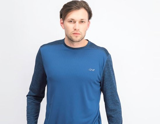 Attack Life Men's Thermal Shirt Blue Size Medium