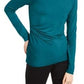 INC International Concepts Women's Twist Neck Top Blue Size X-Small