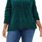 Style & Co Women's Chenille Sweater Green Size PXL