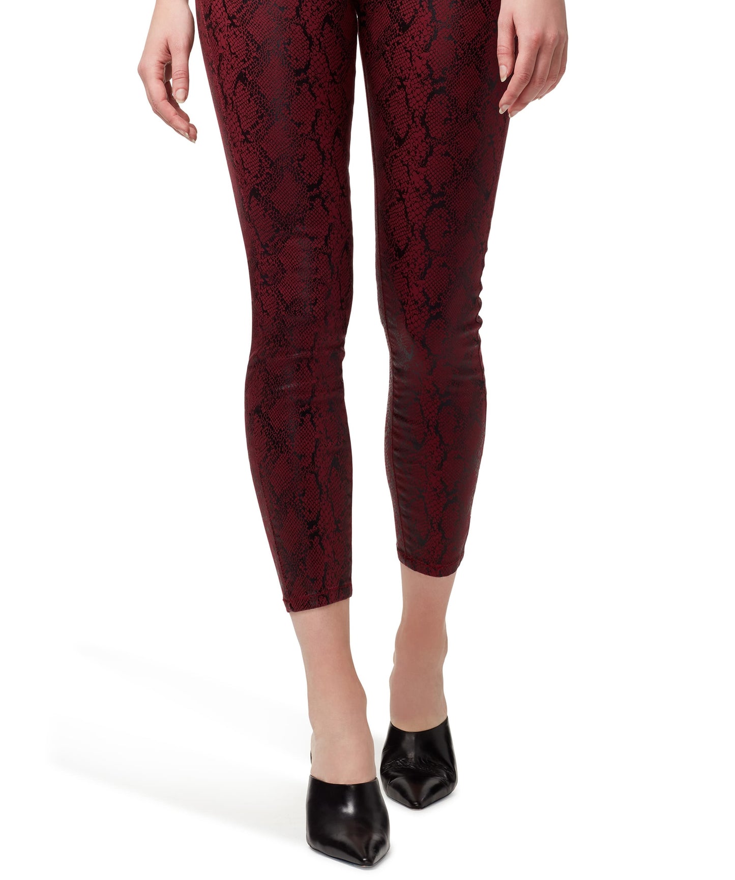Sanctuary Women's Social Standard Denim Snake Print Skinny Jeans -Red Size 25