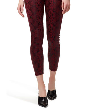 Sanctuary Women's Social Standard Denim Snake Print Skinny Jeans -Red Size 25
