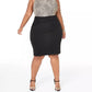 Teeze Me Women's Plus Animal Print Bandage Halter Dress Black Size 16