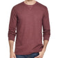 Weatherproof Vintage Men's Maroon Heather Long Sleeve T-Shirt S Red Wine Size Small