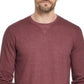 Weatherproof Vintage Men's Maroon Heather Long Sleeve T-Shirt S Red Wine Size Small