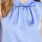 Anne Klein Women's Twist-Collar Sleeveless Top Blue Size 14