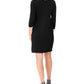 JM Collection Women's Petite Embellished-Trim Dress Black Size Petite XL