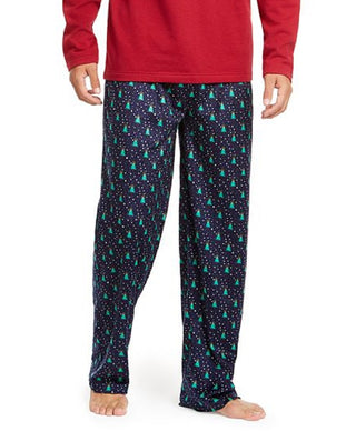 Club Room Men's Printed Pajama Set Blue Size X-Large
