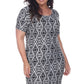 White Mark Women's Plus Jasmine Maxi Dress -Black Size 1XL