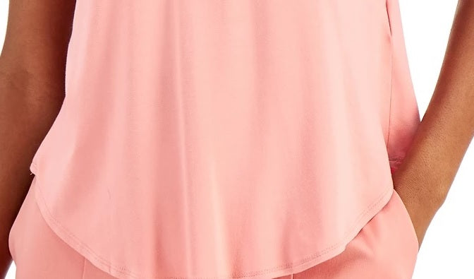 Alfani Women's V-Neck Knit Top Pink Size X-Small