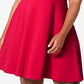 B Darlin Women's Trendy Plus Size Bow-Back Skater Dress Red Size 16