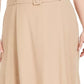 Alfani Women's Plus Size Belted Midi Skirt Brown Size Petite Small