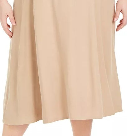 Alfani Women's Plus Size Belted Midi Skirt Brown Size Petite Small