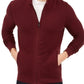 Alfani Men's Textured Zip Front Cardigan Red Size Medium