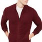 Alfani Men's Textured Zip Front Cardigan Red Size Medium