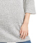 Karen Scott Women's Patterned 3/4 Sleeve Jewel Neck Blouse Top Grey Size Medium