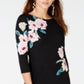 INC International Concepts Women's Floral Business Sheath Dress Black Size 2XL