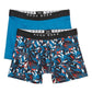 Boss Men's 2-Pack Cotton Boxer Briefs Blue Size Small