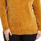 Karen Scott Women's Plus Size V-Neck Chenille Sweater Yellow Size 1X