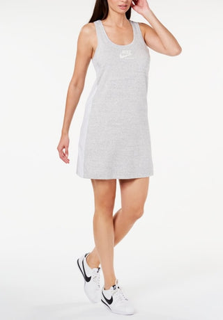 Nike Women's Gym Vintage Colorblocked Tank Dress Grey Size X-Large