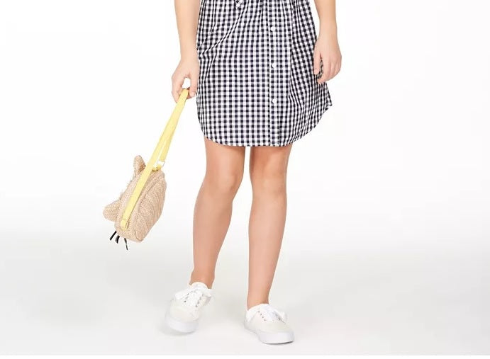 Charter Club Big Girls Mommy & Me Gingham Dress White Size Large