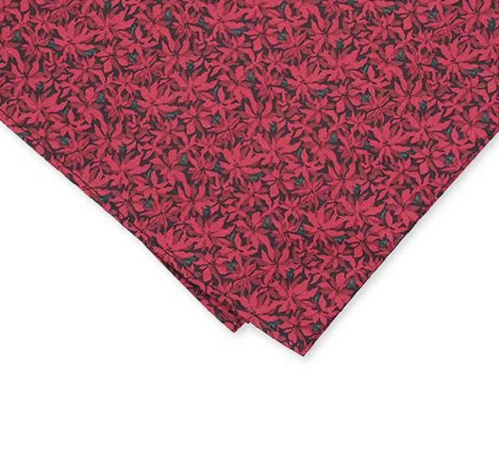 Bar III Men's Poinsettia Pocket Square Red Size Regular