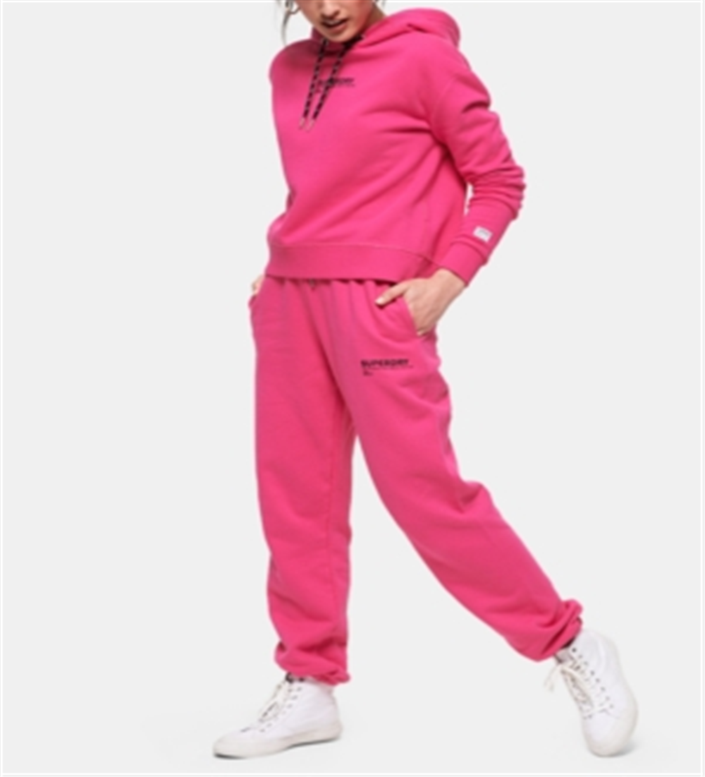 Superdry Women's Cotton Elissa Jogger Pants Pink Size 6