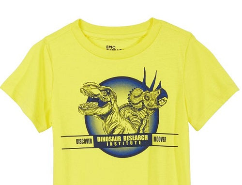 Epic Threads Little Boy's Dino Research T-Shirt Yellow Size 6