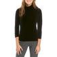 Anne Klein Women's Velvet Mock Neck Top Black Size Medium